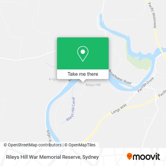 Rileys Hill War Memorial Reserve map