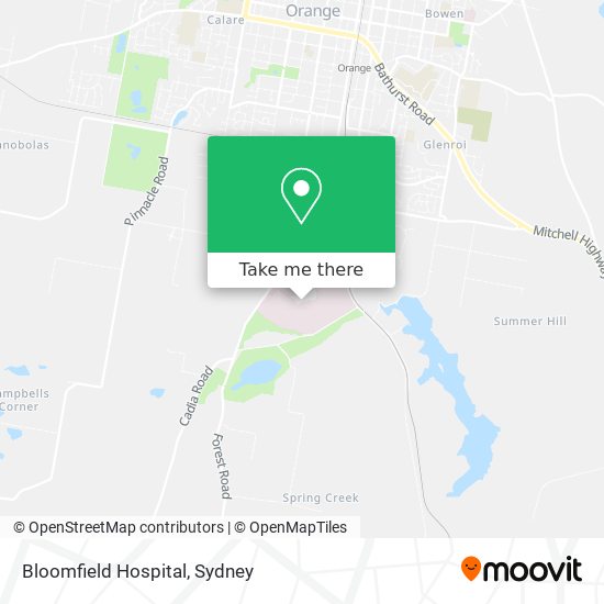 Bloomfield Hospital map