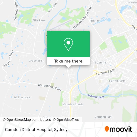 Camden District Hospital map