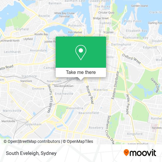 South Eveleigh map