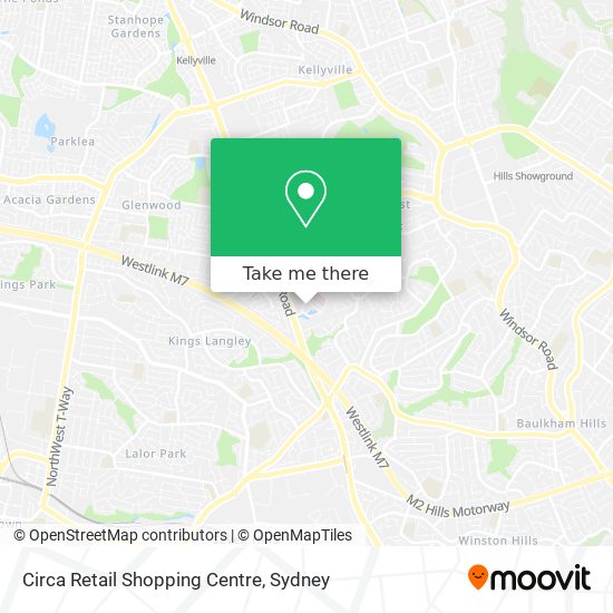 Mapa Circa Retail Shopping Centre