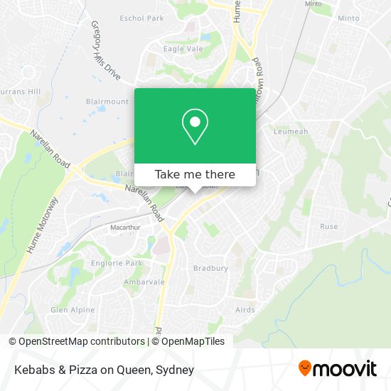 Kebabs & Pizza on Queen map