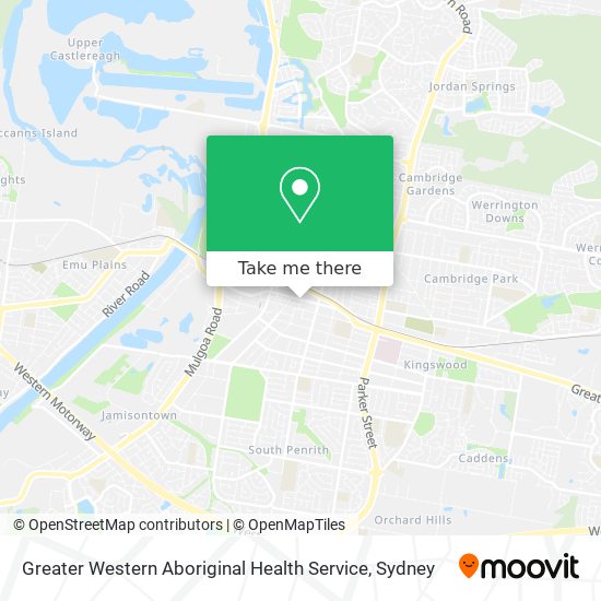 Greater Western Aboriginal Health Service map