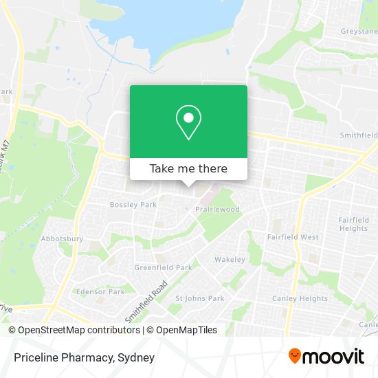 Mapa Priceline Pharmacy