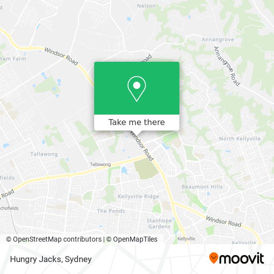 Mapa Hungry Jacks