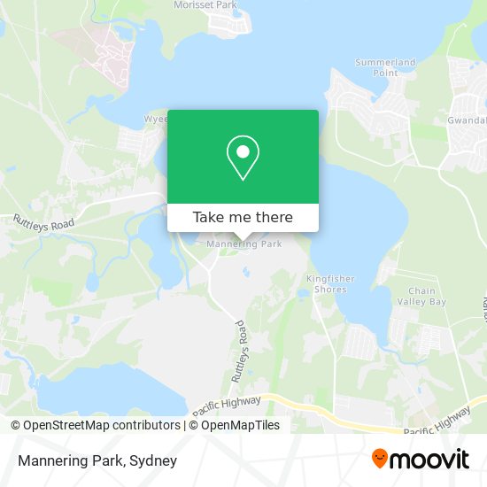 Mapa Mannering Park