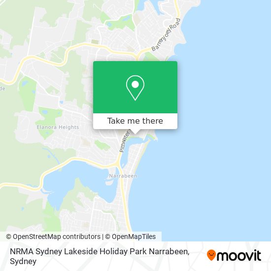 Mapa NRMA Sydney Lakeside Holiday Park Narrabeen
