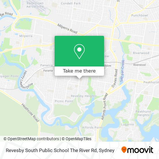 Revesby South Public School The River Rd map