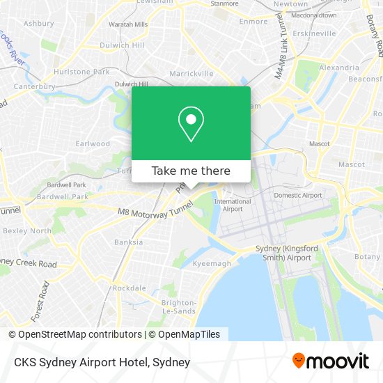 Mapa CKS Sydney Airport Hotel