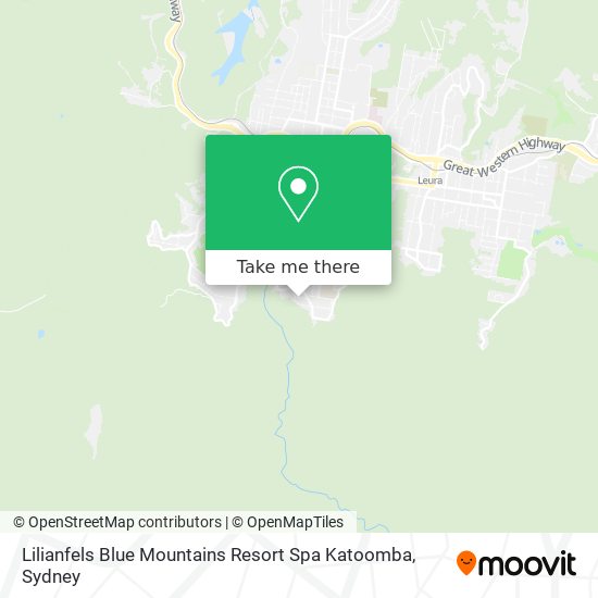 Mapa Lilianfels Blue Mountains Resort Spa Katoomba