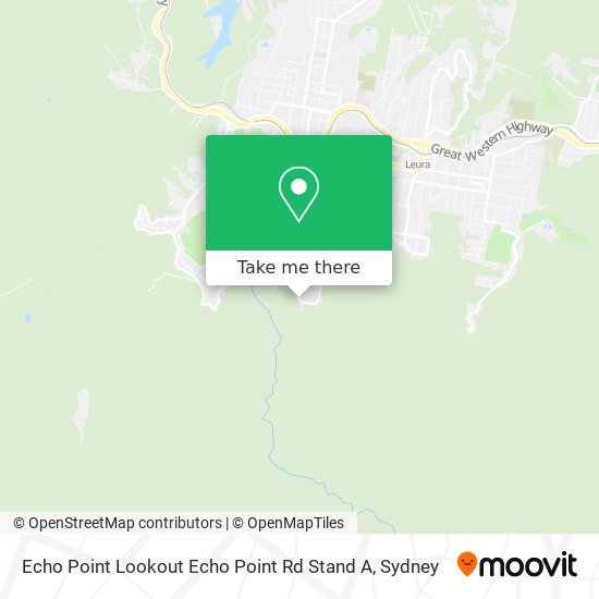 Mapa Echo Point Lookout Echo Point Rd Stand A