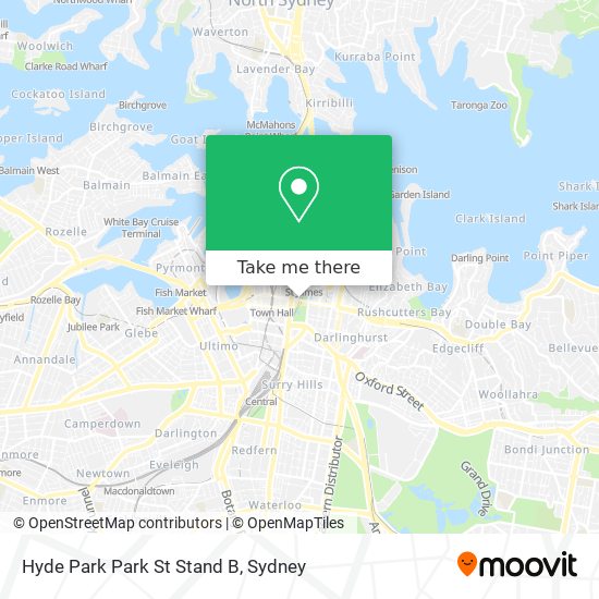 Hyde Park Park St Stand B map