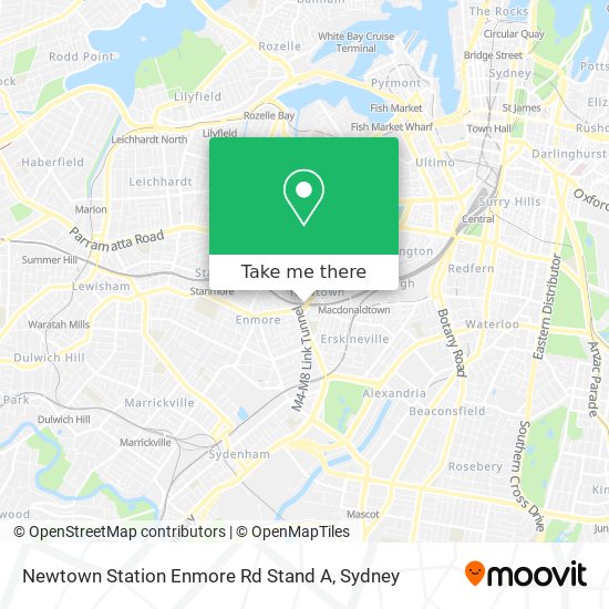 Newtown Station Enmore Rd Stand A map