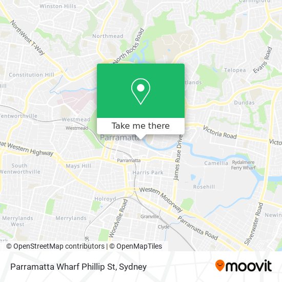 Parramatta Wharf Phillip St map