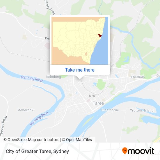 City of Greater Taree map