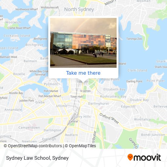 Sydney Law School map