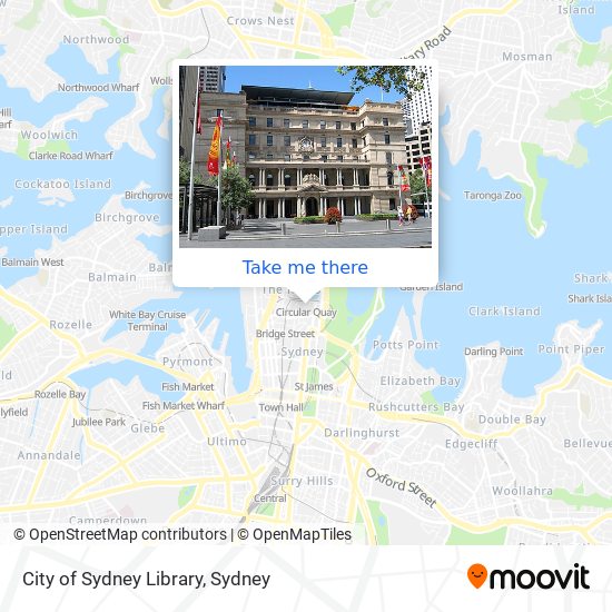 City of Sydney Library map