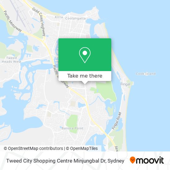 Tweed City Shopping Centre Minjungbal Dr map