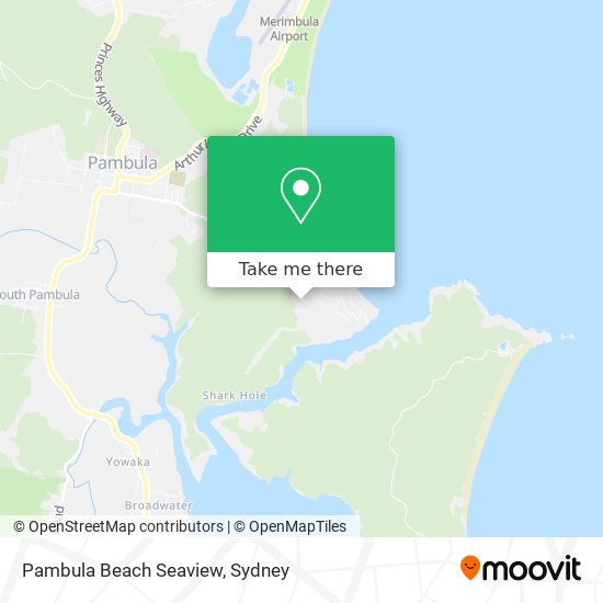 Pambula Beach Seaview map