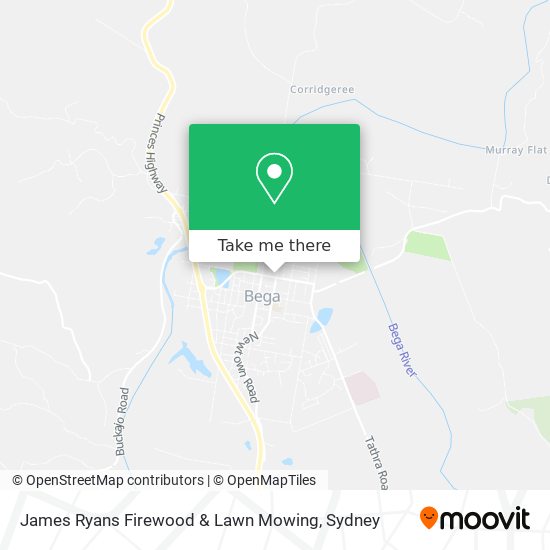 Mapa James Ryans Firewood & Lawn Mowing