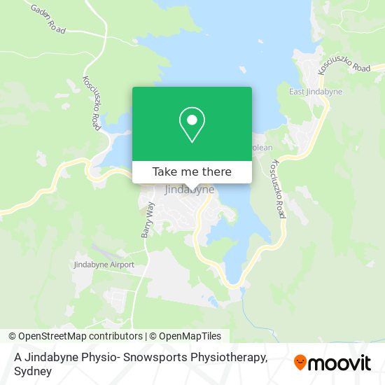 A Jindabyne Physio- Snowsports Physiotherapy map