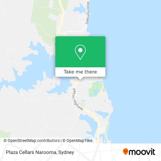 Plaza Cellars Narooma map