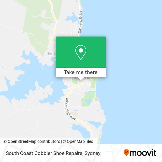 South Coast Cobbler Shoe Repairs map