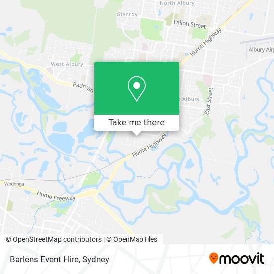 Barlens Event Hire map