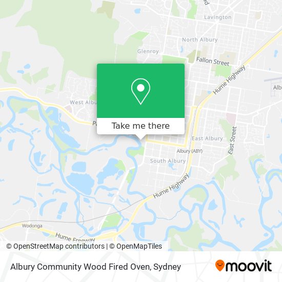 Albury Community Wood Fired Oven map