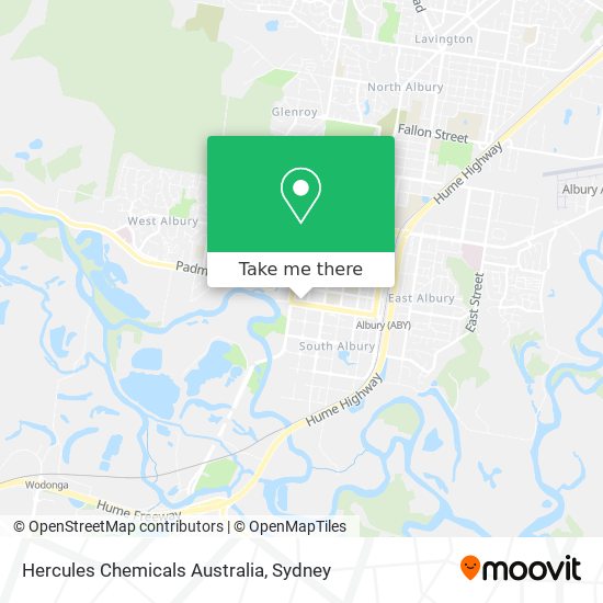 Hercules Chemicals Australia map