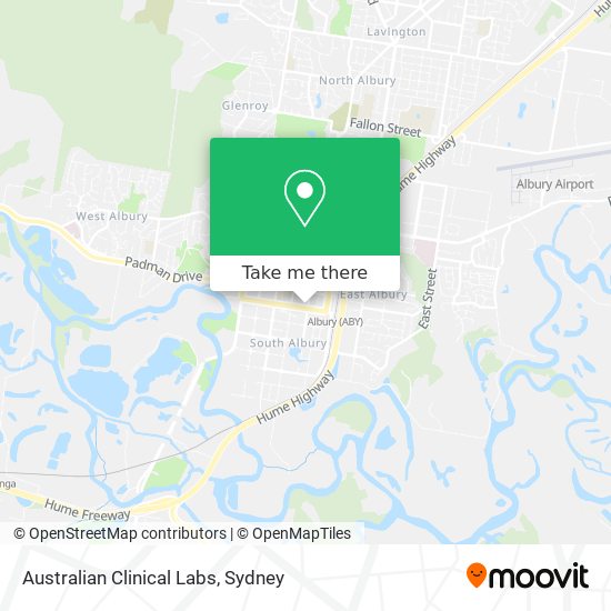 Australian Clinical Labs map