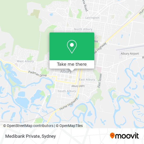 Medibank Private map