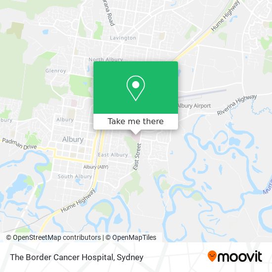 The Border Cancer Hospital map