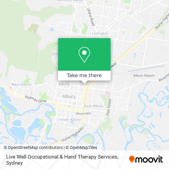 Live Well Occupational & Hand Therapy Services map