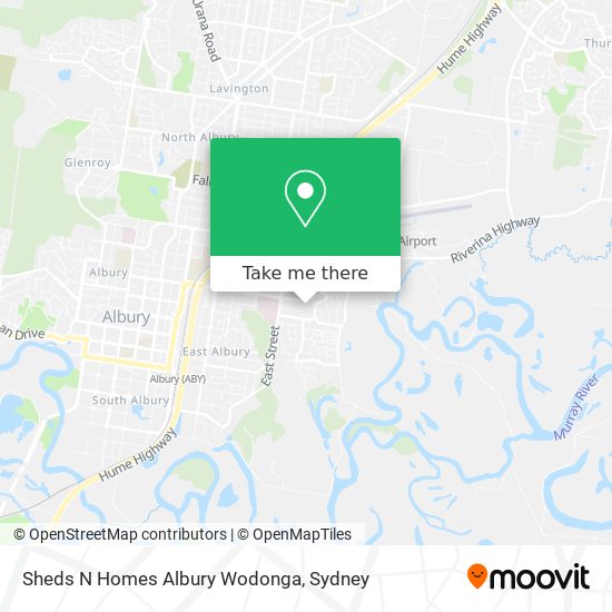 Sheds N Homes Albury Wodonga map