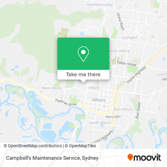 Mapa Campbell's Maintenance Service