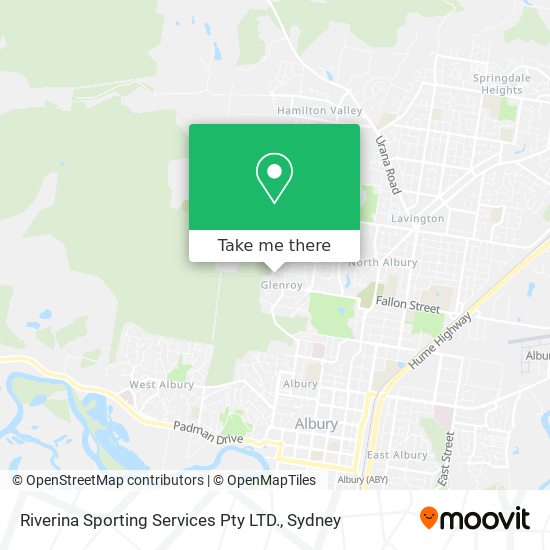 Mapa Riverina Sporting Services Pty LTD.