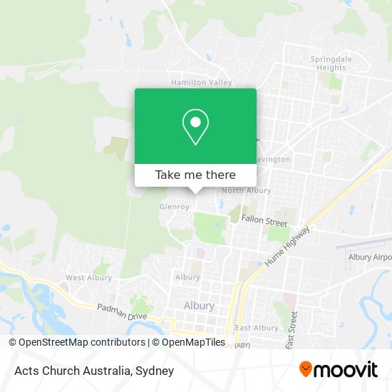 Acts Church Australia map