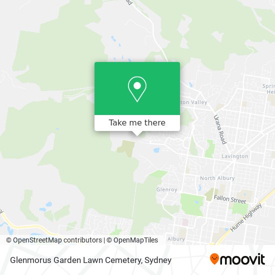 Mapa Glenmorus Garden Lawn Cemetery