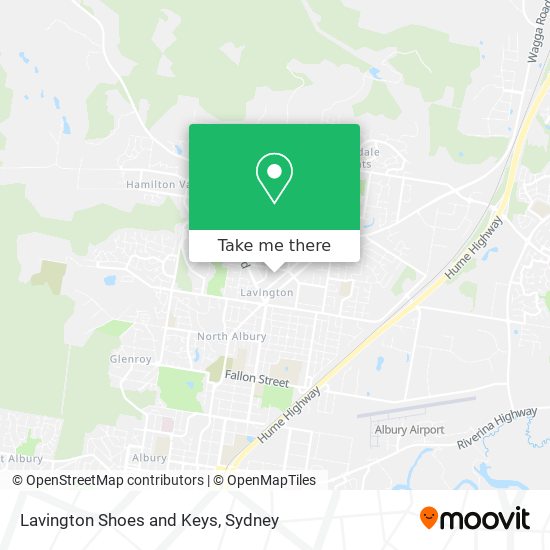 Lavington Shoes and Keys map