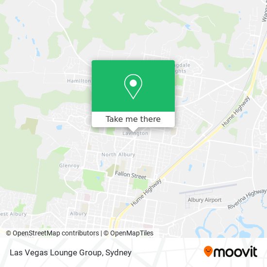 Las Vegas Lounge Group map