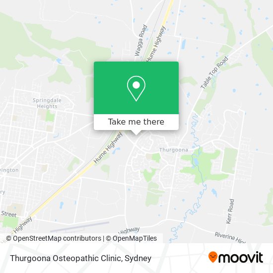 Thurgoona Osteopathic Clinic map