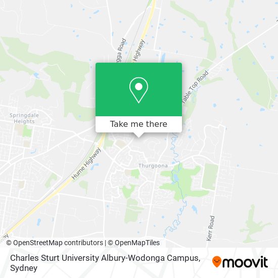 Charles Sturt University Albury-Wodonga Campus map