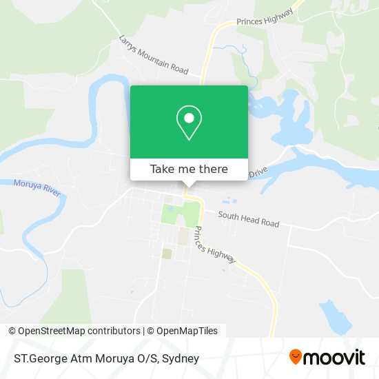 ST.George Atm Moruya O/S map