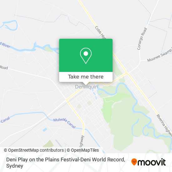 Mapa Deni Play on the Plains Festival-Deni World Record