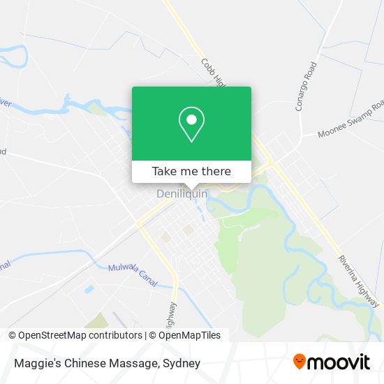 How to get to Maggie s Chinese Massage in Deniliquin by Bus or Train