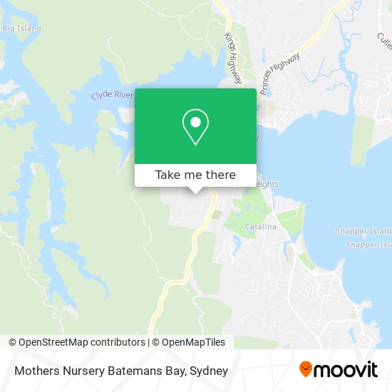 Mothers Nursery Batemans Bay map