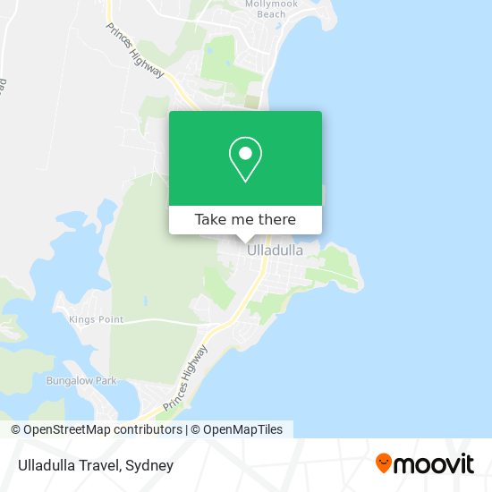 Mapa Ulladulla Travel