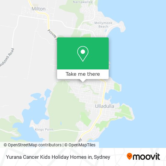 Yurana Cancer Kids Holiday Homes in map