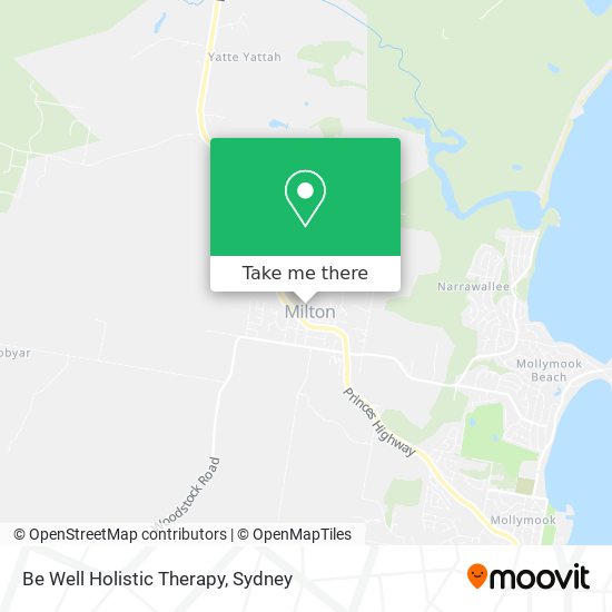 Be Well Holistic Therapy map